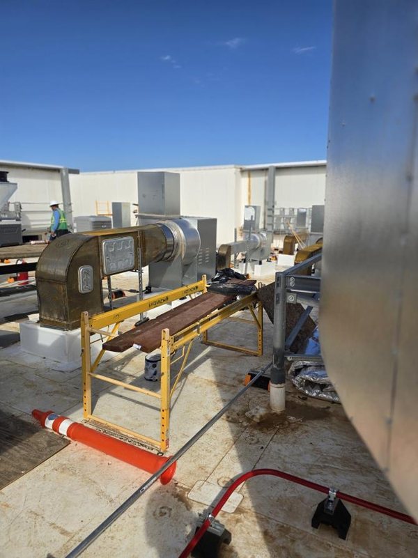 Multi-Unit Rooftop HVAC and Exhaust Array